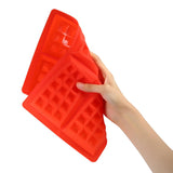 Grid Silicone Waffle Mould Mold Pudding Jelly Chocolate Waffle Mould Mold Tray Baking Tool Round + Rectangle