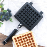 1 pcs Waffle Mold Aluminum+Teflon Waffle Maker coating Stove Waffle DIY Muffins Mould Bakeware Machine Kitchen Tool