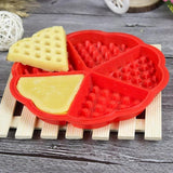 Round Heart Shape Waffle Biscuit Mold Silicone Cake Mould Kitchen Baking Tool Hot