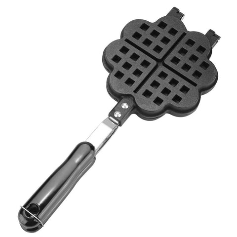 Heart Shape Household Kitchen Gas Non-Stick Waffle Maker Pan Mould Mold Press Plate Baking Tool Cafe Waffle Baking Mold