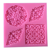 Hot Sale Sugarcraft Lace Flower Shape 3D Silicone Fondant Mould Cake Decorating Tools Cupcake