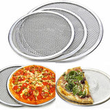 WHISM 6-14" Aluminum Pizza Tray Mesh Round Pizza Pancake Net Baking Pan Pizza Net Baking Accessories Screen Pastry Baking Tools